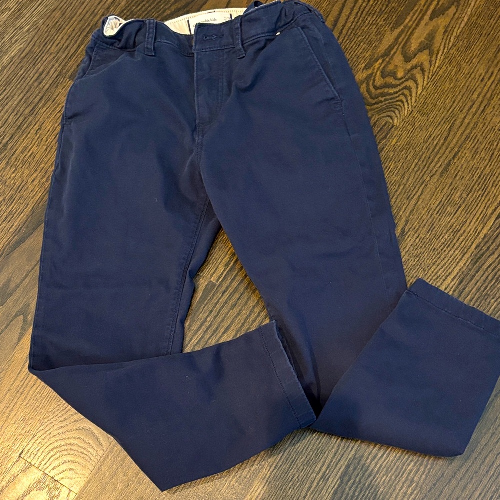 Abercrombie Kids navy Chinos size 11-12 short 24”